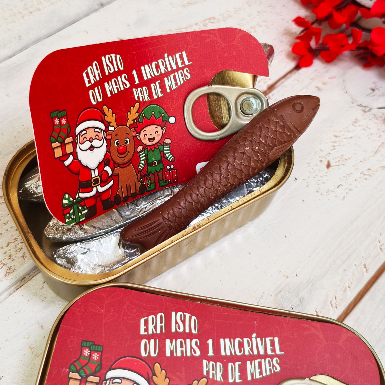 Par de Meias – Sardinhas de Chocolate – Natal 2026 - Image 3