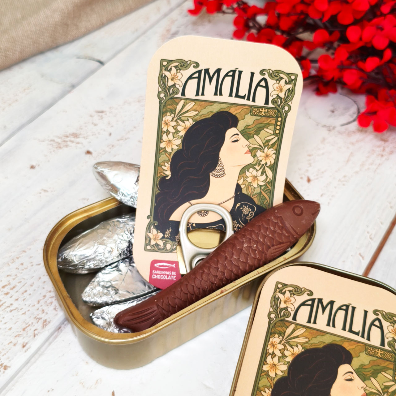 sardinhas de chocolate