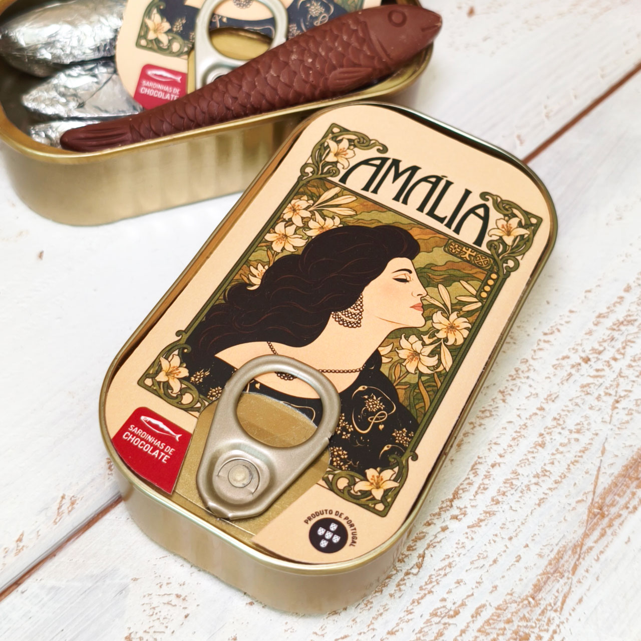 sardinhas de chocolate